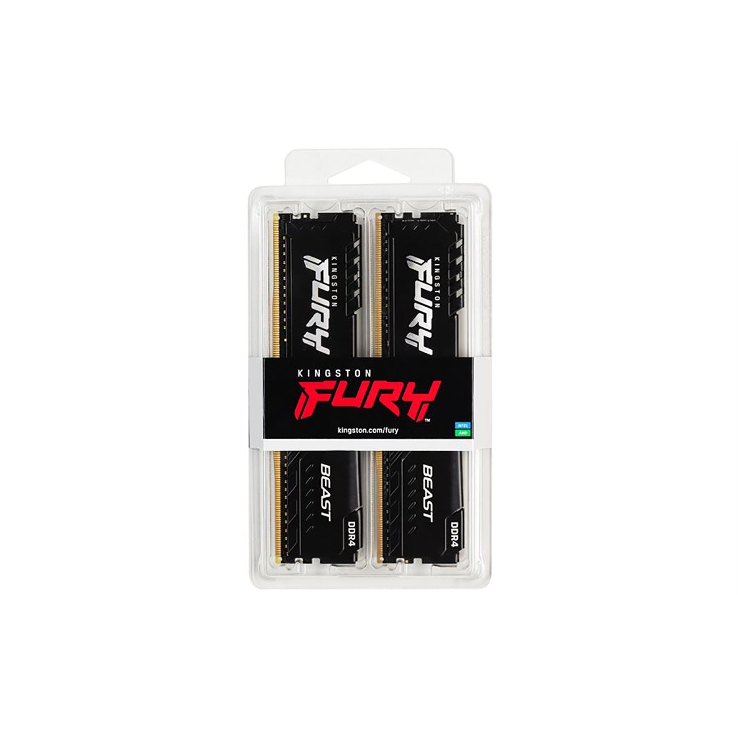 Kingston - Ensemble de 2 Modules de Mémoire Fury DDR4 32GO, 3200MHz, Non-ECC Unbuffered DIMM - Simple Boutique