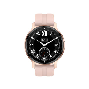 LetsFit - Montre Intelligente avec Moniteur de Fréquence Cardiaque et Suivi d'activité, Rose - Simple Boutique