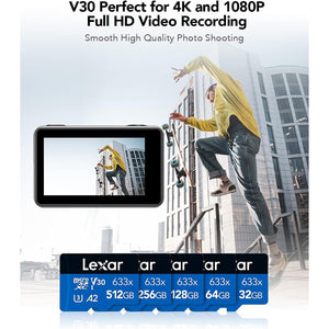 Lexar - Carte SDHC UHS-I Haute Performance Avec Adaptateur SD, Capacité de 128GO - Simple Boutique