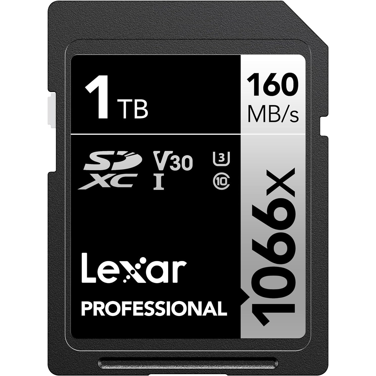 Lexar - Carte SDXC UHS-I 1066 x Professional Silver Series, Jusqu'à 160 Mo/s de Lecture, Capacité de 1TO - Simple Boutique