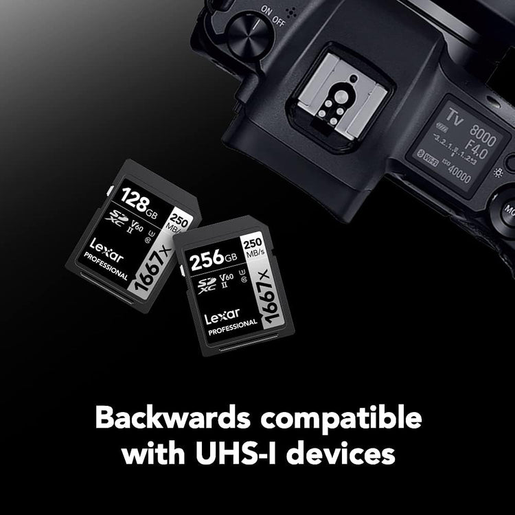 Lexar - Carte SDXC UHS-II/U3 1667X Professional, Jusqu'à 250 Mo/s de Lecture, Capacité de 64GO - Simple Boutique