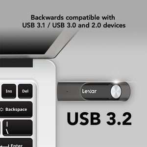 Lexar - Clé USB 3.2 GEN 1 JumpDrive P30, Jusqu'à 450mo/s en Lecture, Capacité de 512GO - Simple Boutique
