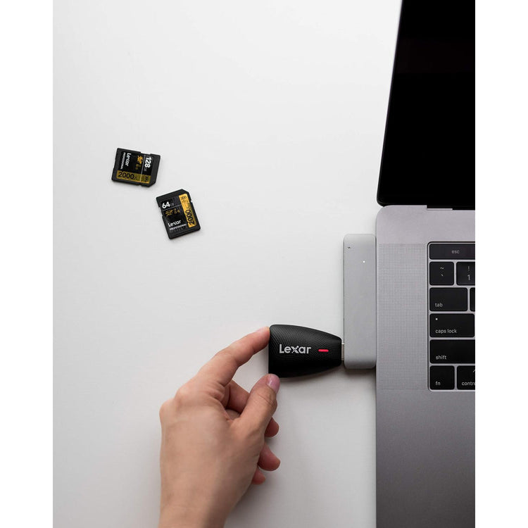 Lexar - Lecteur de Carte USB 2 en 1 pour Carte SD et Micro SD, Noir - Simple Boutique