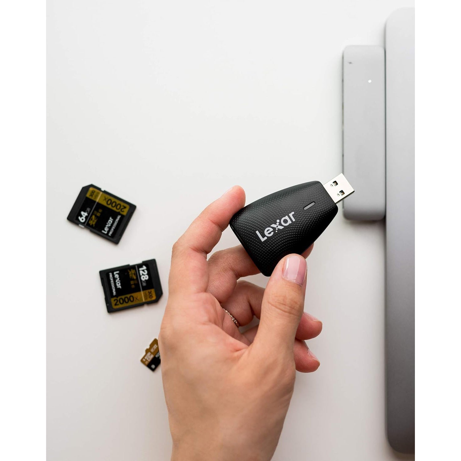 Lexar - Lecteur de Carte USB 2 en 1 pour Carte SD et Micro SD, Noir - Simple Boutique