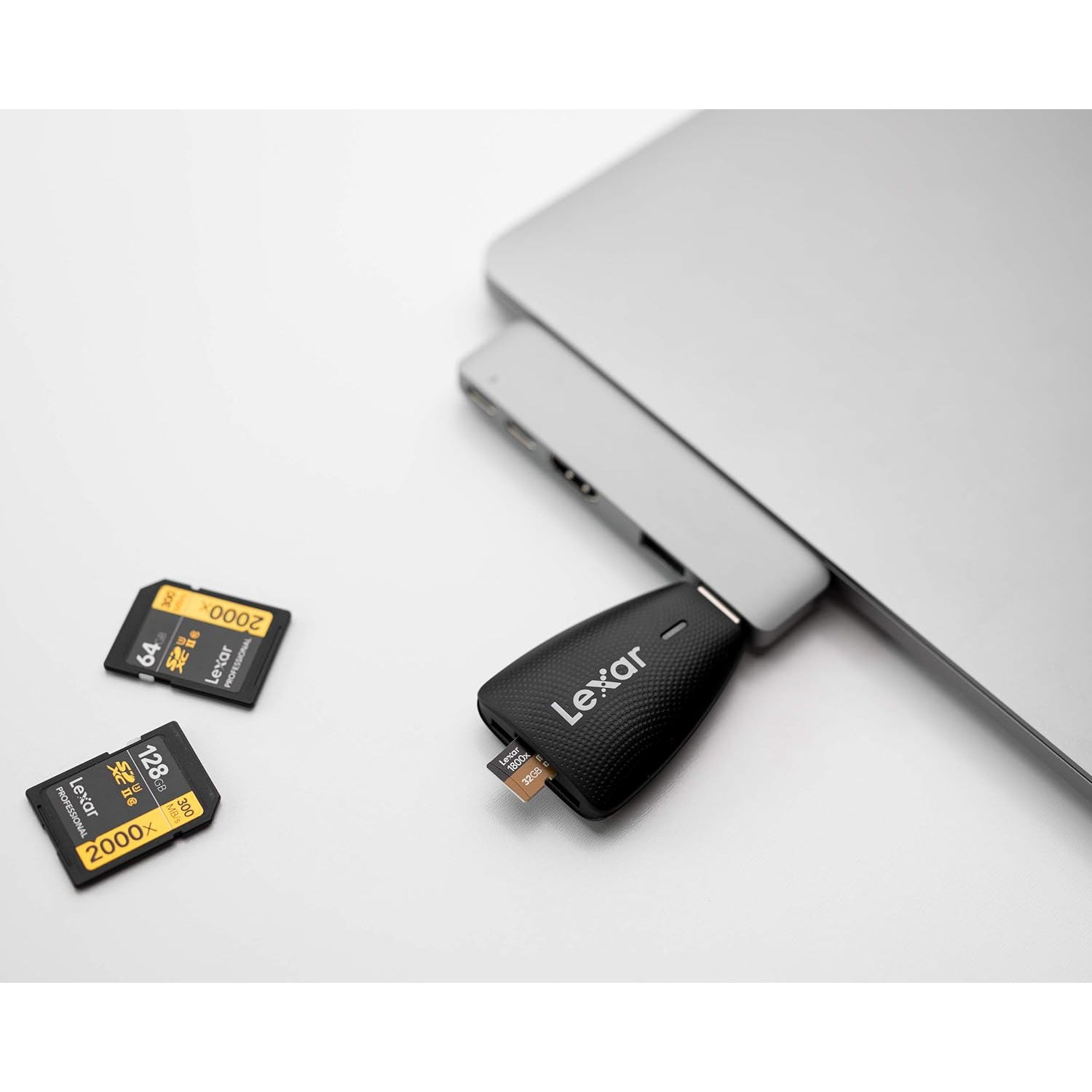 Lexar - Lecteur de Carte USB 2 en 1 pour Carte SD et Micro SD, Noir - Simple Boutique