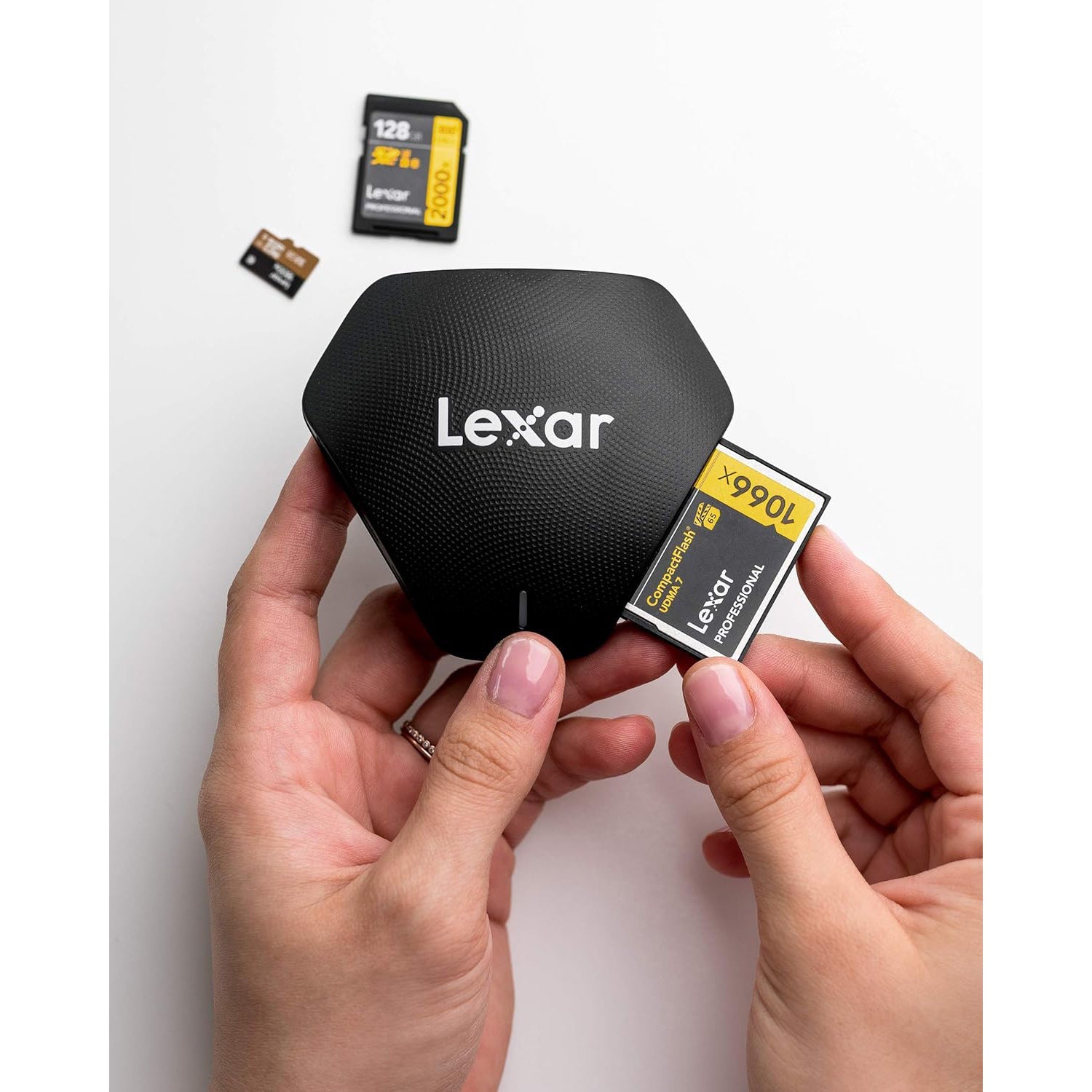 Lexar - Lecteur de Carte USB 3 en 1 Pour Carte SD, Micro SD et CF, Noir - Simple Boutique