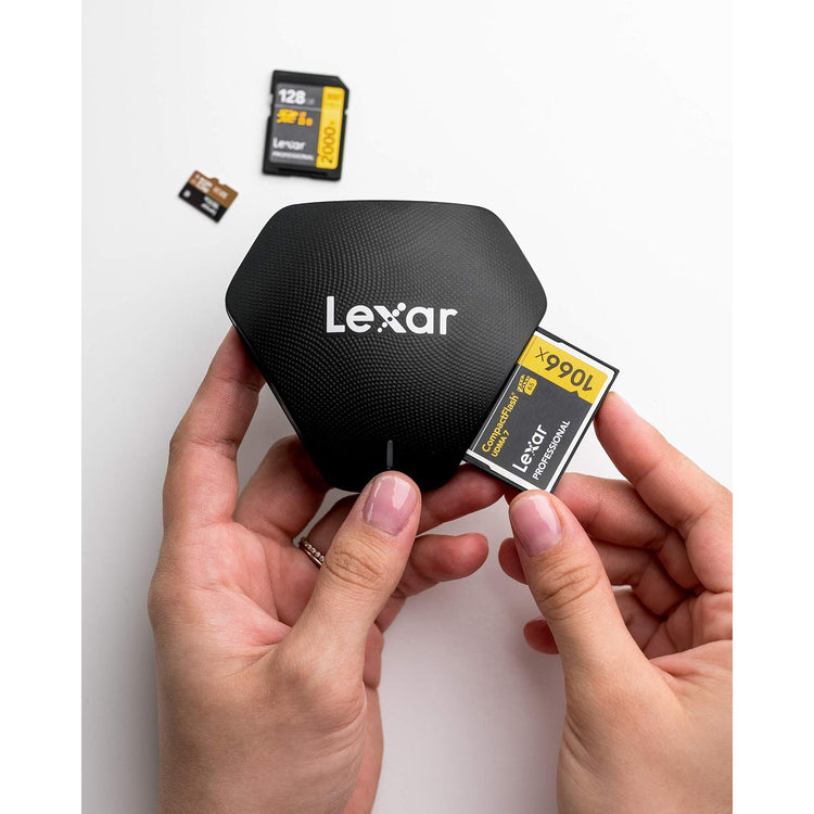Lexar - Lecteur de Carte USB 3 en 1 Pour Carte SD, Micro SD et CF, Noir - Simple Boutique