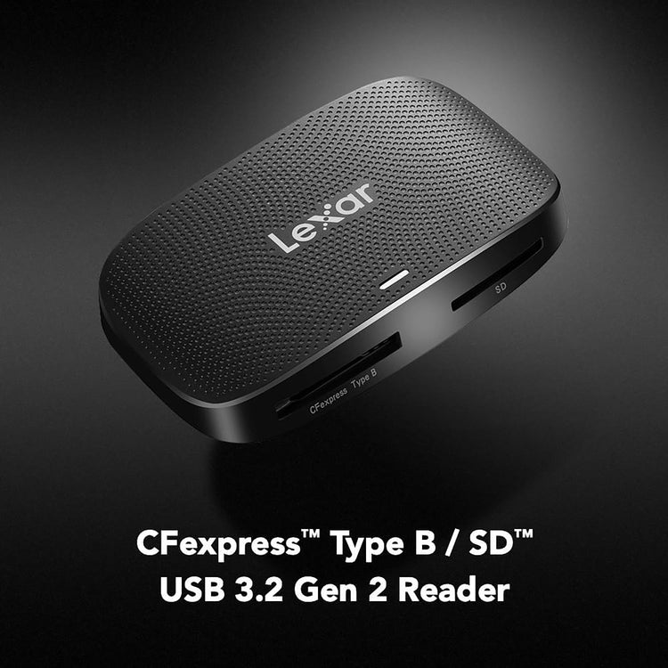 Lexar - Lecteur de Carte USB Professionnel pour CFexpress Type B et Cartes SD, Vitesses de Transfert jusqu'à 10 Gbit/s - Simple Boutique