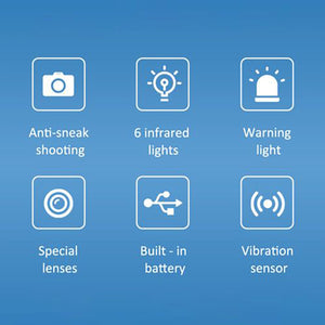 Linkit Security - Détecteur de Caméra Cachée avec Une Distance de Balayage de 10 Mètres, Noir - Simple Boutique