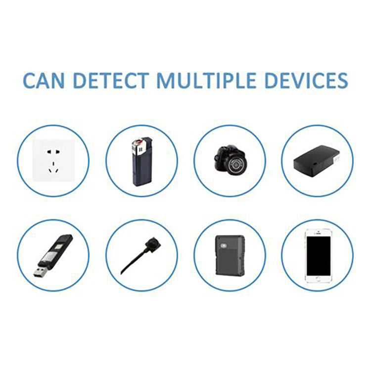 Linkit Security - Détecteur de Caméra Cachée avec Une Distance de Balayage de 10 Mètres, Noir - Simple Boutique