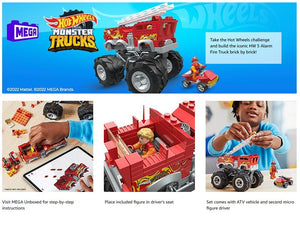 MEGA Hot Wheels Monster Trucks – Kit de Construction 5-Alarm (284 Pièces) - Simple Boutique