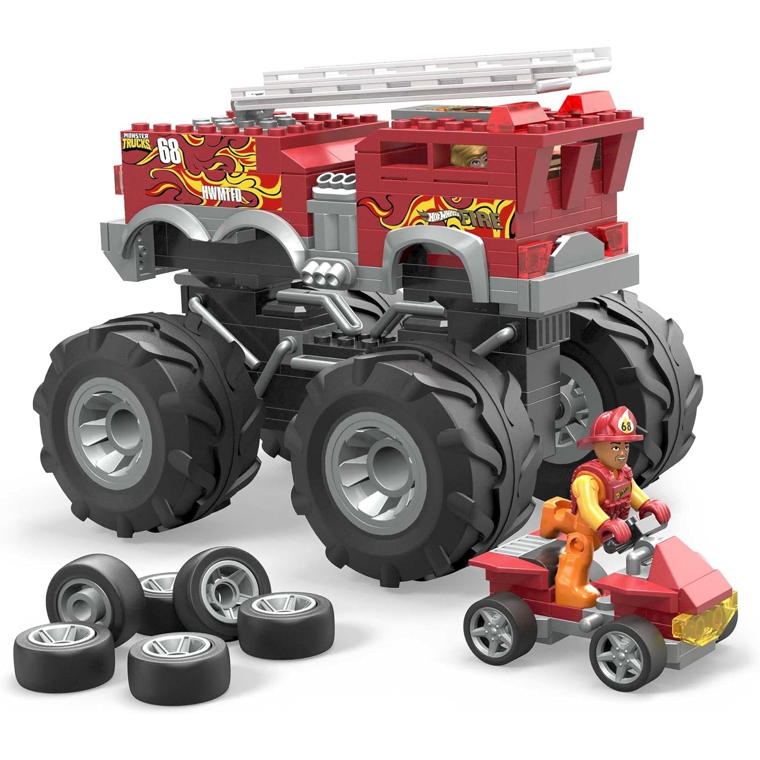 MEGA Hot Wheels Monster Trucks – Kit de Construction 5-Alarm (284 Pièces) - Simple Boutique