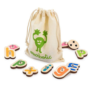Marbotic - Ensemble de Lettres Intelligente en Bois pour Tablette, Pour Enfants de 3 à 5 ans - Simple Boutique