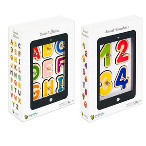 Marbotic - Ensemble de Lettres et de Chiffres Intelligents en Bois pour Tablette, Pour Enfants de 3 à 5 ans - Simple Boutique