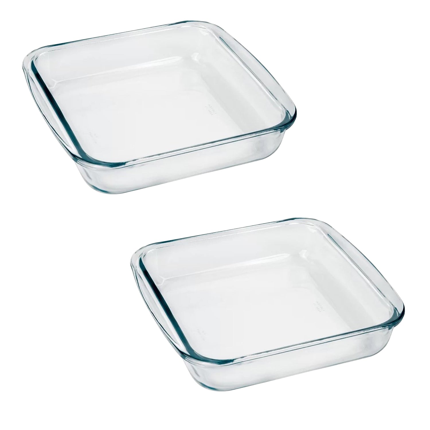 Marinex - Ensemble de 2 Plats de Cuisson en Verre, Température Maximum de 572 Fahrenheit - Simple Boutique