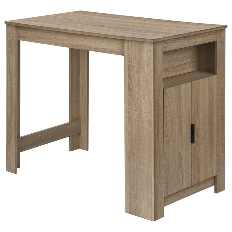 Monarch Specialties I 1203 - Table A Manger, 48" Rectangulaire, Hauteur Du Comptoir, Cuisine, Petit, Rangement, Stratifié Brun, Contemporain, Moderne - Simple Boutique