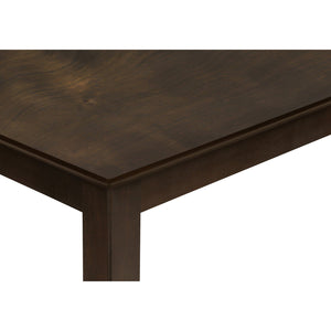 Monarch Specialties I 1302 - Table A Manger, 60" Rectangulaire, Cuisine, Salle À Manger, Veneer Marron, Jambes En Bois, Transitionnel - Simple Boutique