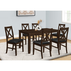 Monarch Specialties I 1330 - Table A Manger, 60" Rectangulaire, Salle À Manger, Cuisine, Veneer Marron, Transitionnel - Simple Boutique