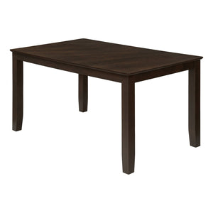 Monarch Specialties I 1330 - Table A Manger, 60" Rectangulaire, Salle À Manger, Cuisine, Veneer Marron, Transitionnel - Simple Boutique