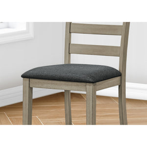 Monarch Specialties I 1382 - Chaise, 44" Hauteur, Hauteur Du Comptoir, Salle À Manger, Cuisine, Ensemble De 2, Rembourré, Coté, Transitionnel - Simple Boutique