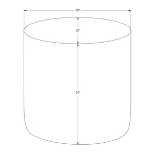 Monarch Specialties I 3907 - Table D'appoint, Tambour, Côté, Bout, Table De Nuit, Lampe, Salon, Chambre À Coucher, Métal D'or, Contemporain, Moderne - Simple Boutique