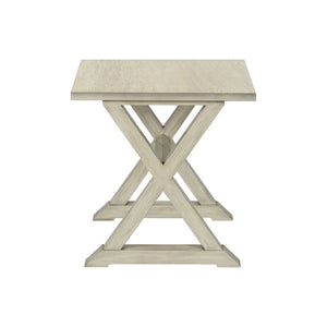 Monarch Specialties I 3989 - Table D'appoint, Bout, Table D'appoint, Carré, Table De Nuit, Chambre À Coucher, Lampe, Placage Blanc Antique, Transitionnel - Simple Boutique