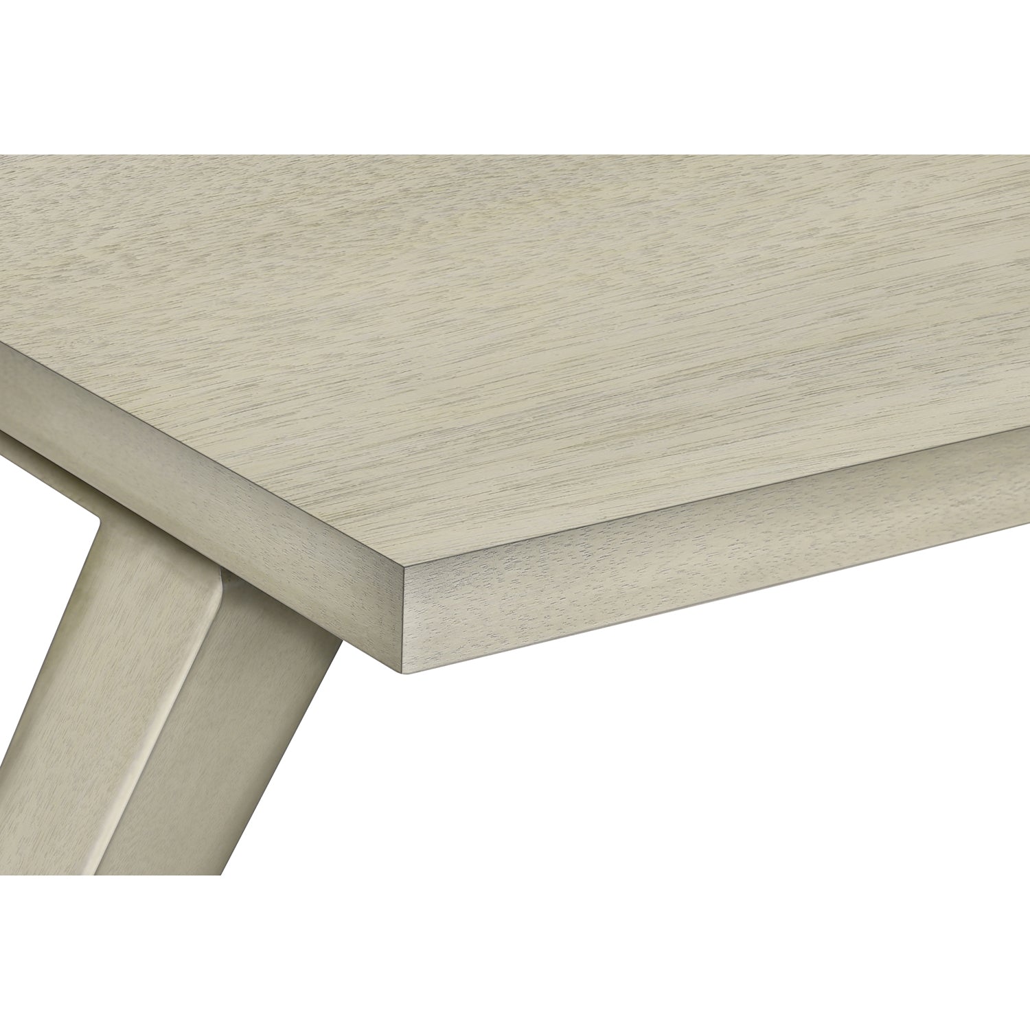 Monarch Specialties I 3989 - Table D'appoint, Bout, Table D'appoint, Carré, Table De Nuit, Chambre À Coucher, Lampe, Placage Blanc Antique, Transitionnel - Simple Boutique