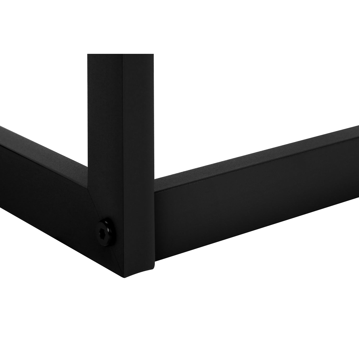 Monarch Specialties I 4000 - Escabeau, Tabouret À Une Marche, Chambre À Coucher, Cuisine, Métal Noir, Stratifié Taupe Foncé, Contemporain - Simple Boutique