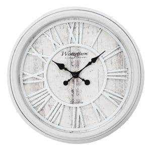 Monarch Specialties I 9043 - Horloge, 20" Rond, Horloge Murale, Transitionnel - Simple Boutique