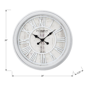 Monarch Specialties I 9043 - Horloge, 20" Rond, Horloge Murale, Transitionnel - Simple Boutique