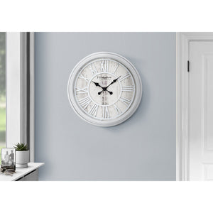 Monarch Specialties I 9043 - Horloge, 20" Rond, Horloge Murale, Transitionnel - Simple Boutique