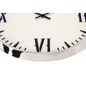 Monarch Specialties I 9060 - Horloge, 20" Rond, Horloge Murale, Noir, Blanc, Moderne - Simple Boutique