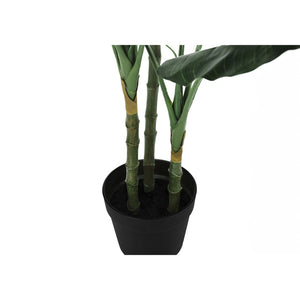 Monarch Specialties I 9512 - Plante Artificielle, 42" De Haut, Arbre À Feuilles Persistantes, Intérieur, Faux, Faux, Étage, Verdure, Mis En Pot, Décoratif, Feuilles Vertes, Pot Noir - Simple Boutique