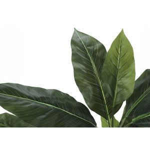 Monarch Specialties I 9512 - Plante Artificielle, 42" De Haut, Arbre À Feuilles Persistantes, Intérieur, Faux, Faux, Étage, Verdure, Mis En Pot, Décoratif, Feuilles Vertes, Pot Noir - Simple Boutique
