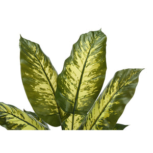 Monarch Specialties I 9535 - Plante Artificielle, 47" De Haut, Arbre À Feuilles Persistantes, Intérieur, Faux, Faux, Étage, Verdure, Mis En Pot, Vraie Touche, Décoratif, Feuilles Vertes, Pot Noir - Simple Boutique