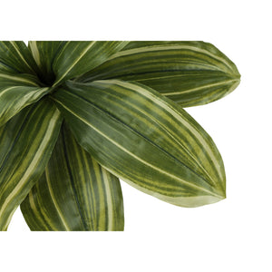 Monarch Specialties I 9573 - Plante Artificielle, 17" De Haut, Dracaena, Intérieur, Faux, Faux, Tableau, Verdure, Mis En Pot, Vraie Touche, Décoratif, Feuilles Vertes, Pot Noir - Simple Boutique