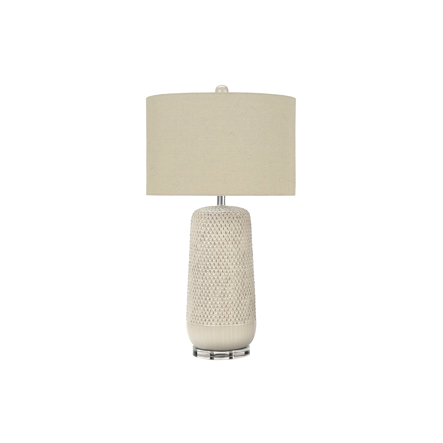 Monarch Specialties I 9605 - Luminaire, 31"H, Lampe De Table, Crème, Tons Beige, Contemporain - Simple Boutique