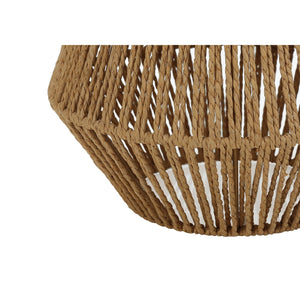 Monarch Specialties I 9628 - Luminaire, 22"H, Lampe De Table, Corde Marron, Abat-jour Beige, Transitionnel - Simple Boutique