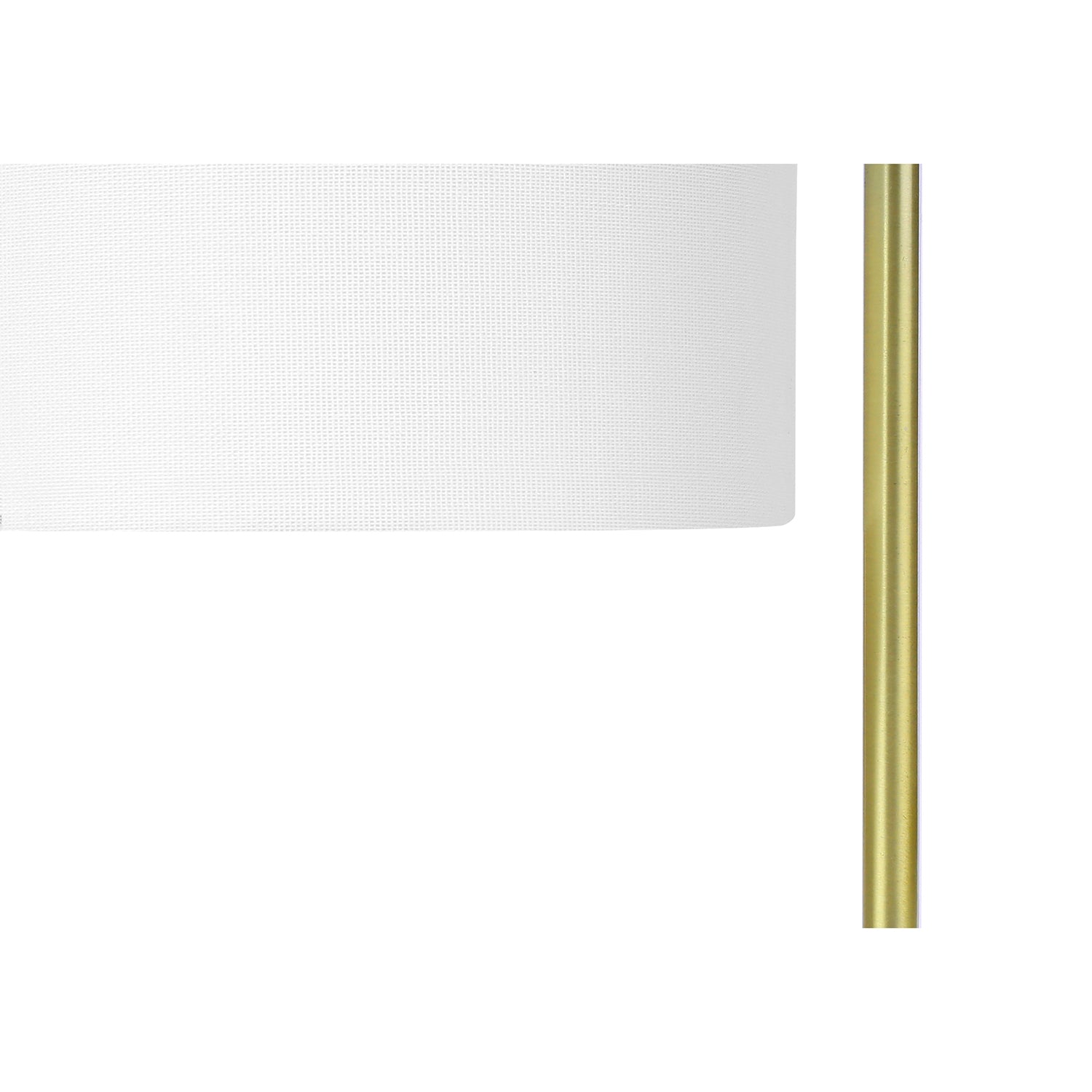 Monarch Specialties I 9636 - Luminaire, 20"H, Lampe De Table, Céramique Blanche, Abat-jour Ivoire / Crème, Contemporain - Simple Boutique