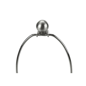 Monarch Specialties I 9642 - Luminaire, Ensemble De 2, 24"H, Lampe De Table, Nickel , Abat-jour Gris, Contemporain - Simple Boutique