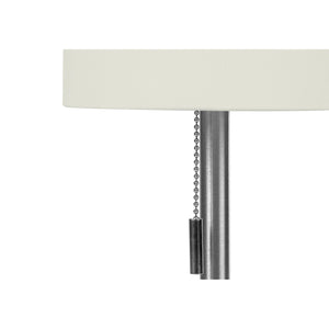 Monarch Specialties I 9649 - Luminaire, Ensemble De 2, 17"H, Lampe De Table, Port Usb Inclus, Abat-jour Ivoire / Crème, Contemporain - Simple Boutique