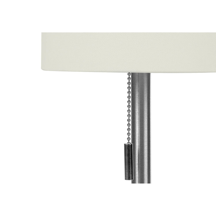 Monarch Specialties I 9649 - Luminaire, Ensemble De 2, 17"H, Lampe De Table, Port Usb Inclus, Abat-jour Ivoire / Crème, Contemporain - Simple Boutique