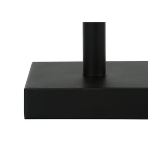 Monarch Specialties I 9650 - Luminaire, Ensemble De 2, 17"H, Lampe De Table, Port Usb Inclus, Métal Noir, Abat-jour Beige., Contemporain - Simple Boutique