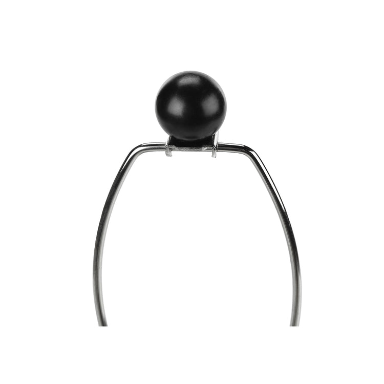 Monarch Specialties I 9655 - Luminaire, 24"H, Lampe De Table, Résine Noire, Abat-jour Ivoire / Crème, Contemporain - Simple Boutique