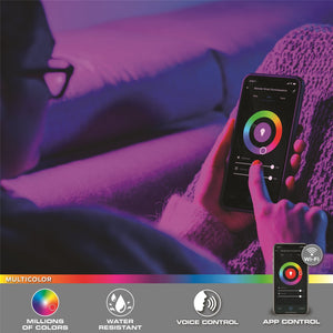 Monster - Bande LED Intérieur/Extérieur, Longeur de 10 Mètres, Controle Wi-Fi, Clips de Montage Standard - Simple Boutique