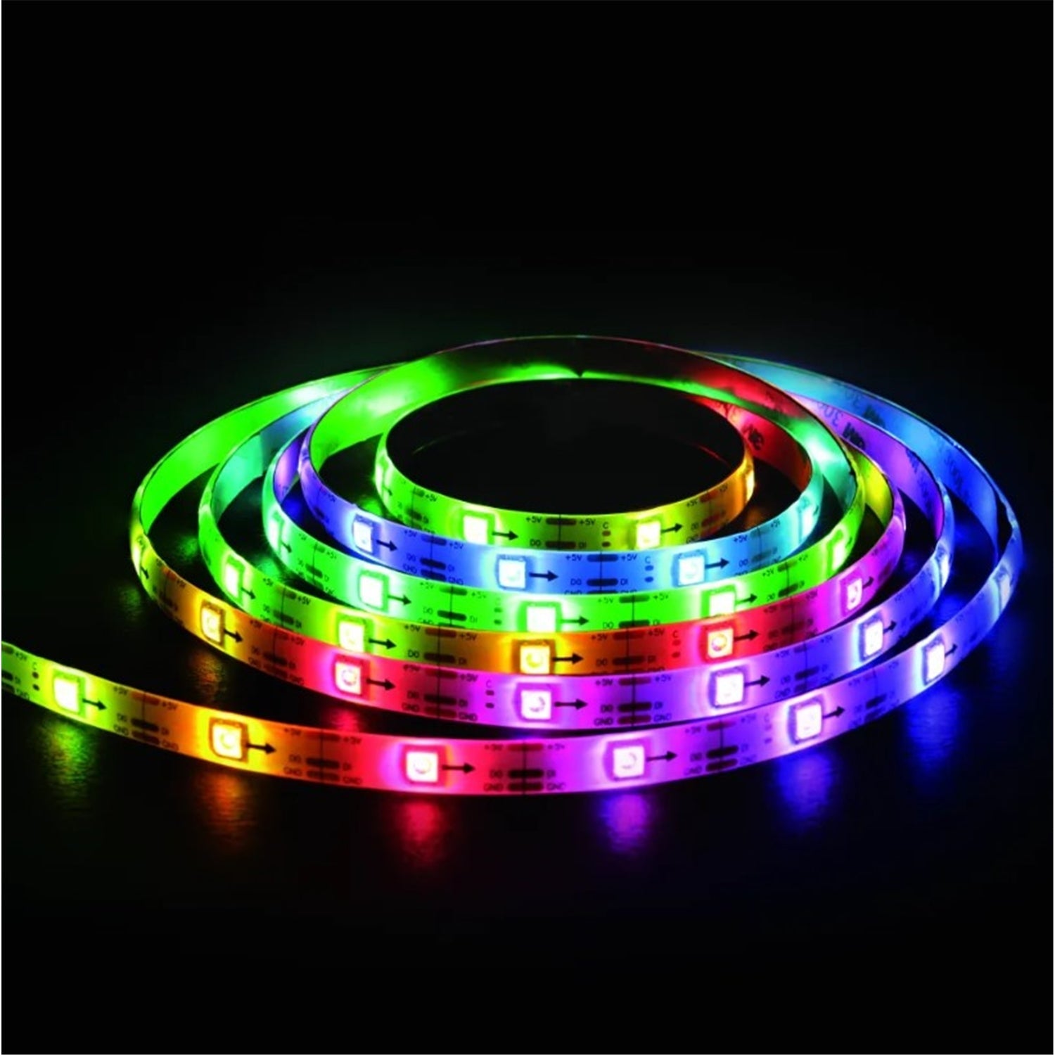 Monster - Bande Lumineuse LED Intérieur/Extérieur, Longeur de 5 Mètre, Télécommande Incluse - Simple Boutique