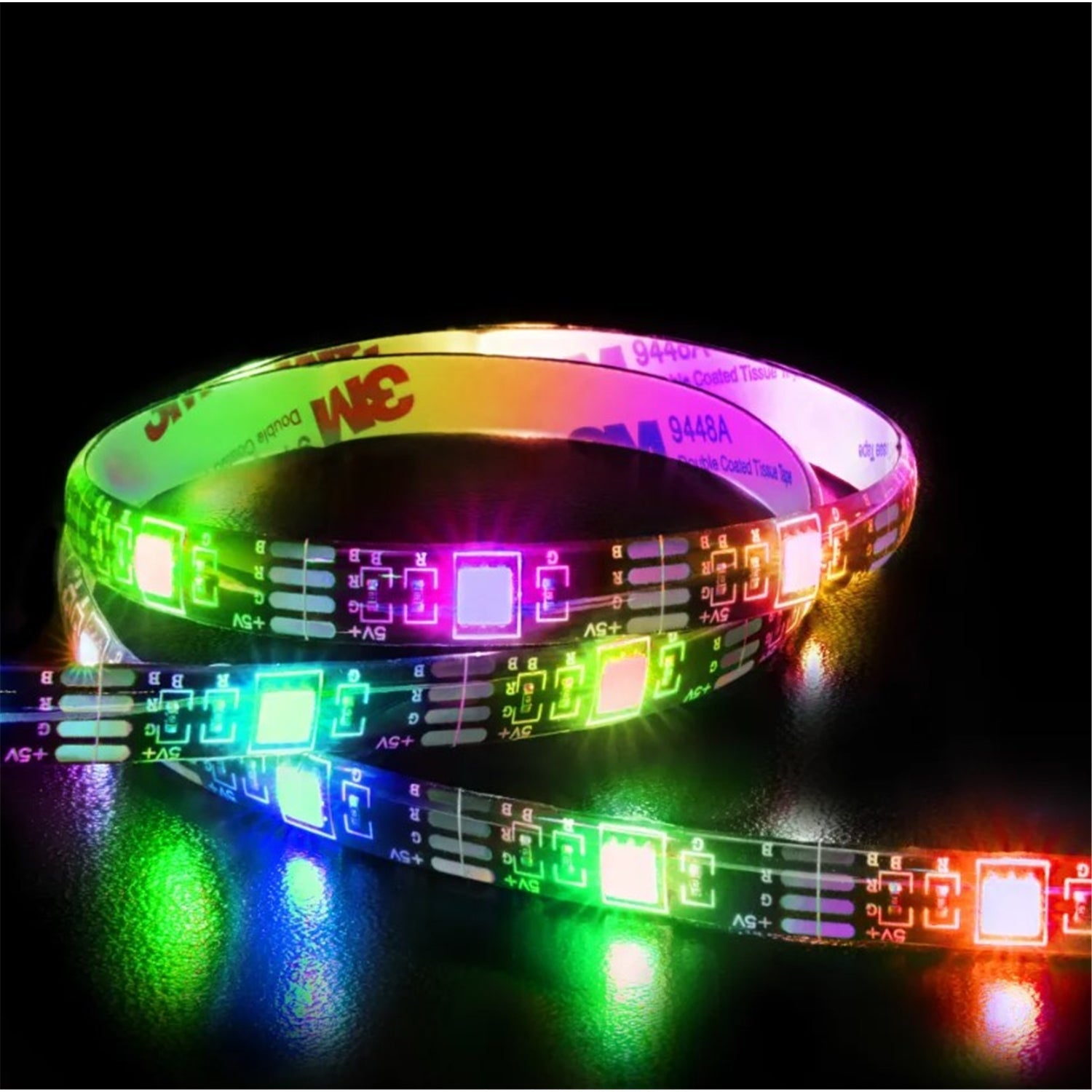 Monster - Bande Lumineuse LED Intérieur/Extérieur, Longeur de 5 Mètre, Télécommande Incluse - Simple Boutique