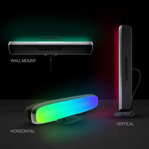 Monster - Barre Lumineuse LED Intelligente, Alimentation USB, Télécommande Incluse - Simple Boutique