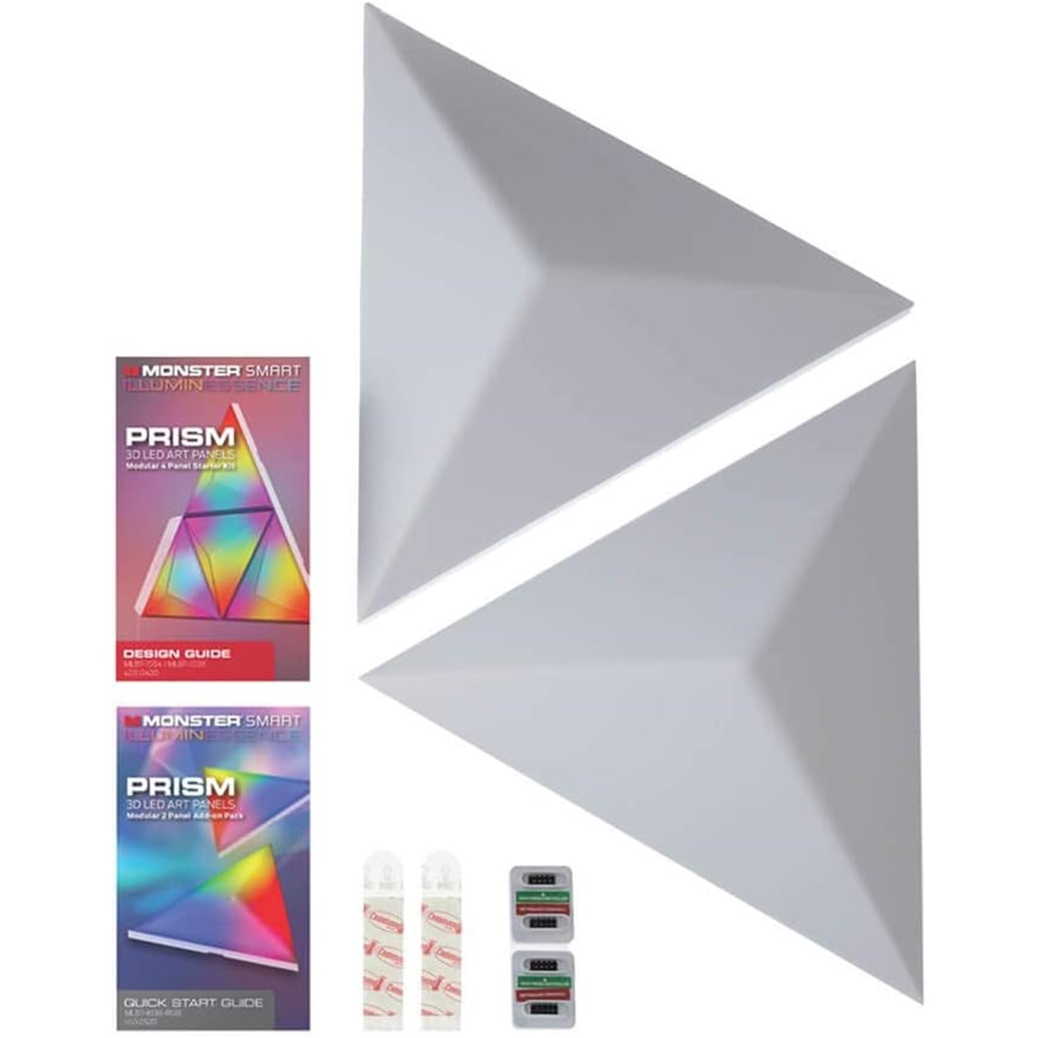 Monster - Ensemble de 2 Panneaux Lumineux LED Intelligent, Réactif au Son, (Pack Complémentaire) - Simple Boutique