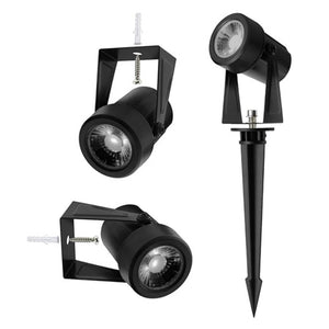 Monster - Ensemble de 4 Projecteur LED Extérieur pour Jardin Intelligent, Longeur de 5 Mètres, Noir - Simple Boutique